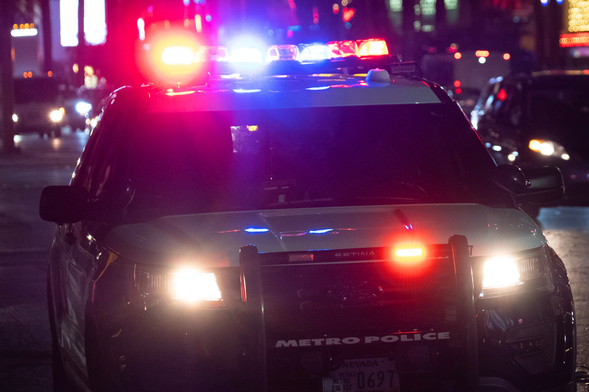 Cappella Pueblo West Senior Living Community in Pueblo West, CO - cappella of pueblo west police car with lights flashing