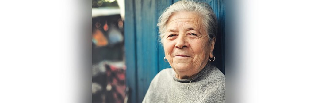 woman smiling