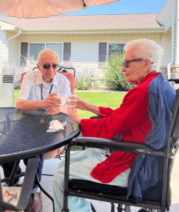 Cappella Pueblo West Senior Living Community in Pueblo West, CO - couple having a drink