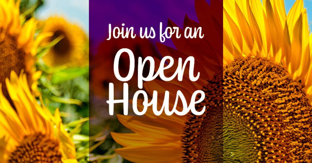 Cappella Pueblo West Senior Living Community in Pueblo West, CO - cappella pueblo west open house sunflowers graphic