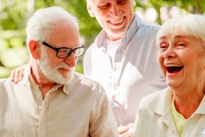 Cappella Pueblo West Senior Living Community in Pueblo West, CO - cappella of pueblo west group of seniors smiling
