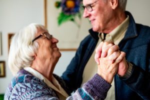 Cappella Pueblo West Senior Living Community in Pueblo West, CO - cappella of pueblo west senior couple dancing