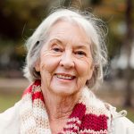 Cappella Pueblo West Senior Living Community in Pueblo West, CO - cappella of pueblo west smiling senior woman outdoor portrait