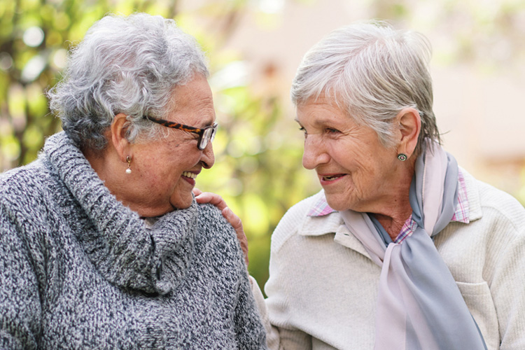 Cappella Pueblo West Senior Living Community in Pueblo West, CO - cappella of pueblo west senior woman friends talking Cappella Pueblo West Senior Living Community in Pueblo West, CO - cappella of pueblo west senior woman friends talking